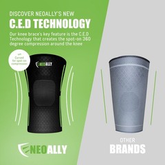 ® – Compression Sleeve for Knee, Athletic Gym Knee Support Sleeves for Knee R…