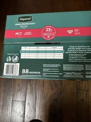 Medium size Depend Fit-Flex Incontinence Pants for Women – 88 Count