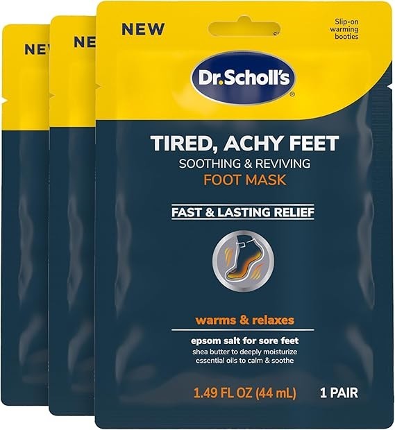Dr. Scholl’S® Tired, Achy Feet Soothing & Reviving Foot Mask, 3 Pair, Warming Bo