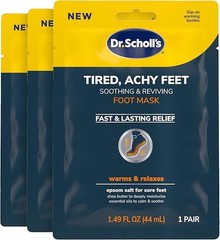 Dr. Scholl’S® Tired, Achy Feet Soothing & Reviving Foot Mask, 3 Pair, Warming Bo