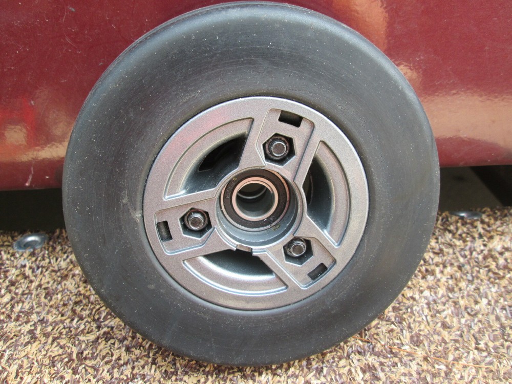 Pair Of 6″ Dark Grey Caster Wheels For GO-GO Chair # 2953