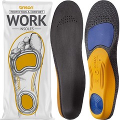 Plantar Fasciitis Relief Work Boot Insoles for Women Men – 220+ lbs