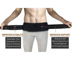 Vriksasana Sacroiliac Hip Belt for Women plus Hip Size 32” – 45” Black