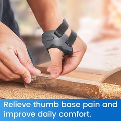 Thumb Support Brace – CMC Joint Splint Braces Arthritis Pain Relief Left – Black