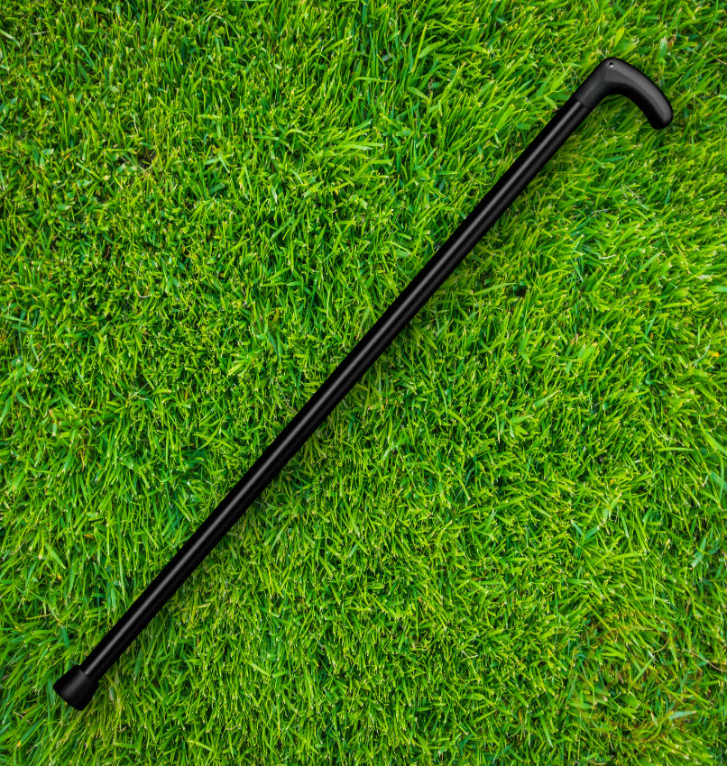 Cold Steel Heavy Duty Cane Aluminum Shaft Crook Nylon Handle Rubber Foot 91PBX