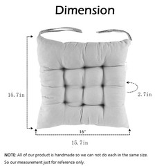Student Indoor Outdoor Washable For Garden Kitchen Office Tie On Removable Chair
