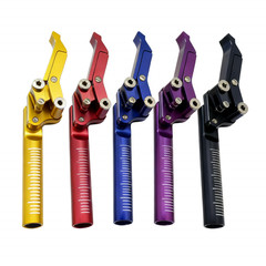 Pair Gold Aluminum Wheelchair Scissor (2 brakes)