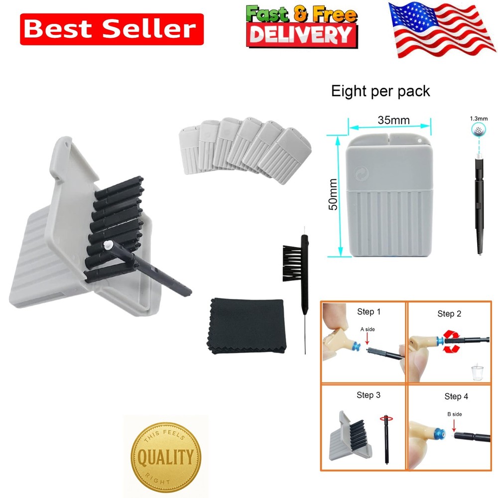 Essential Wax Guard Filters and Brush for Phonak, Unitron, Widex Users – 6 Packs