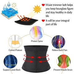 Men Waist Trainer Body Training Shaper Sweat Belt Tummy Control Cincher Girdle