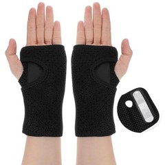 2x Carpal Tunnel Wrist Brace & Splint and Palm Cushion Adjustable and Fits Both