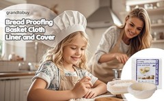 100 Pcs Disposable Non-Woven Bread Proofing Basket Liner Cover Fit 8″ 10″ 11″