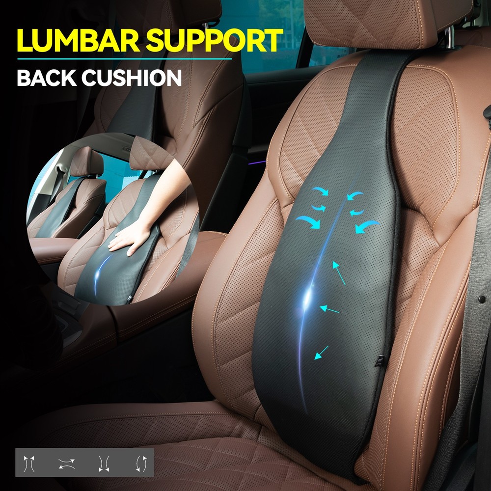 Universal Lumbar Back Support Cushion Waist Pillow for Car Seat Office Chair