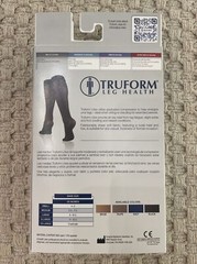 TRUFORM Leg Health Lites 1763BL-M Medium, Black, Ladies Knee Highs 8-15 mmHg