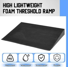 4″ Rise Lightweight EVA Threshold Ramp for Wheelchairs, Walking, Scooter, 36″L x
