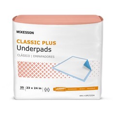 200 McKesson Light Absorbency Adult Bed Pad Disposable Incontinence Underpads