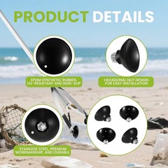 4 Replacement Gripper Cups Arcmate EZ Reacher Accessory Tips Outdoor Heavy Duty