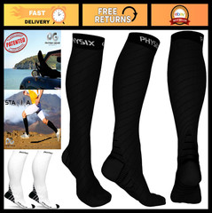 Compression Socks 20-30 mmHg for Men & Women – Running, Travel, Shin Splints, Nu