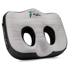 Aylio Socket Seat Cushion for 14.5″L x 18.5″W x 2.5″H, Graphite Gray / Black