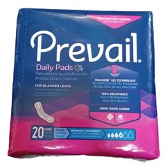 Prevail Daily Pads 20 Count Package