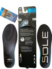 Sole Orthotic insoles arch support. Size 10 Women’s or Size 8 men’s