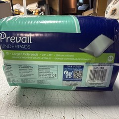 Prevail Fluff Large Underpads – 15 count