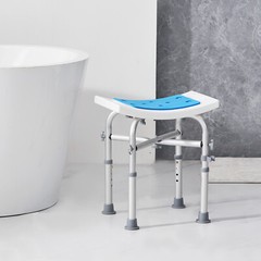 VEVOR Shower Chair Bath Stool Seat Height Adjustable for Bathtub Shower 500lbs