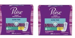 Poise Fresh Protection Incontinence Pads for Women, Regular & Long, New