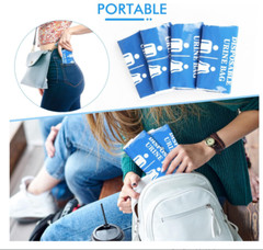 DIBBATU Disposable Urine Bags – 800ML Travel Pee & Vomit Bags, 12/24 Pack!
