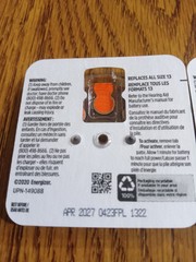 Energizer AZ13DP- Zinc #13 Hearing Aid Batteries 8 Pack 16 Cells Exp 4/2027 NIP