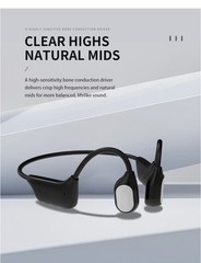 Bluetooth 5.3 Bone Conduction Hearing Aid Headphones for Elderly IPX4 Waterproof