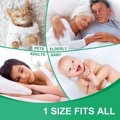 King Size Bed Pads Incontinence Washable Waterproof 4Layer 71×59 Inch 1 PC
