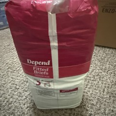 Vintage Depend 1990 Super Rare Mint Bag Size Medium Sealed 24 Diaper Deal