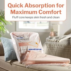 McKesson Underpads Disposable Bed Pads 36″ x 36×36 Inch, Peach Backsheet