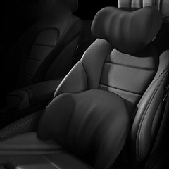 Headrest & Lumbar Support Pillow Ergonomic Memory Foam for Car Seat Office Chair