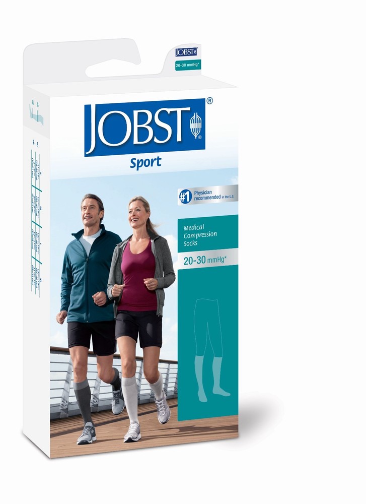 Jobst Sport Knee High Support Socks 20-30 mmHg Compression Firm Mens Womens Run