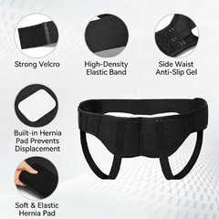 1PCS Hernia Belts for Men， Adjustable Inguinal Hernia Support Belt for Men & Wom