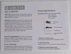 AIRCUTE Size L Pack of 5 Women Regular Absorbency Panty Incontinence Underwear