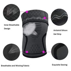 2PK Knee Brace Knee Compression Sleeve for Running Joint Pain Relief Plus Size