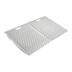 29.5×24.3 in Aluminum Threshold Ramp Non-Slip 750lbs Wheelchair Door