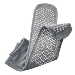 Non Slip Anti Skid Grip Socks | Premium Terry Cloth | XL 2XL 3XL Beige Gray Blue