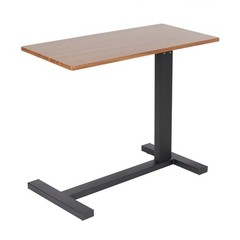 Medical Overbed Bedside Table Adjustable Height with Wheels Hospital & Home Use