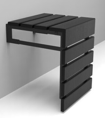 Teak Wood Wall Mounted Folding Shower Seat Handmade Premium Material Quality