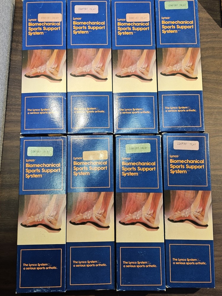 Lot Of 8 Lynco Orthotics Biomechanical Orthotic System Insole