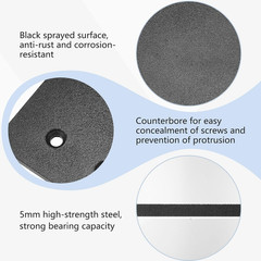 Sasylvia 6 Pack Countertop Support Bracket 3.5″ X 12″ Knee Wall Hidden Counterto