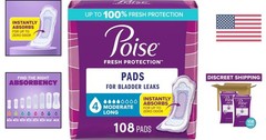 Long Length Incontinence Pads – 4 Drop Moderate Absorbency for All-Day Comfort