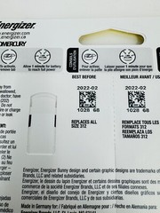 Energizer Hearing Aid Batteries Size 312 (Lot of 40) AZ312DP – EXP 2-2022 NEW