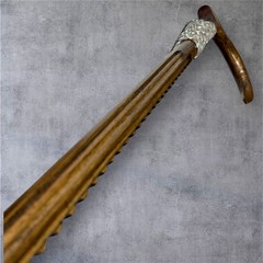 New Color Cane BadA$$ Shark Teeth Teardrop Palm Rest Hickory Masters LuxCane BA2