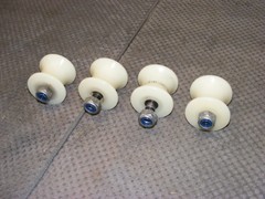 ACORN SUPERGLIDE 120/130 STAIRLIFT ROLLER GUIDE WHEELS W/HARDWARE/BOLTS*SET OF 8