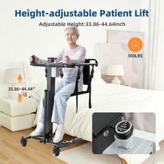 Patient Lift Transfer Chair , Adjustable Height Electric Lift Assist Device