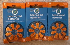 48 Pack Simply Done Hearing Aid Battery Size 13 Easy Change Tabs Exp 07/2025